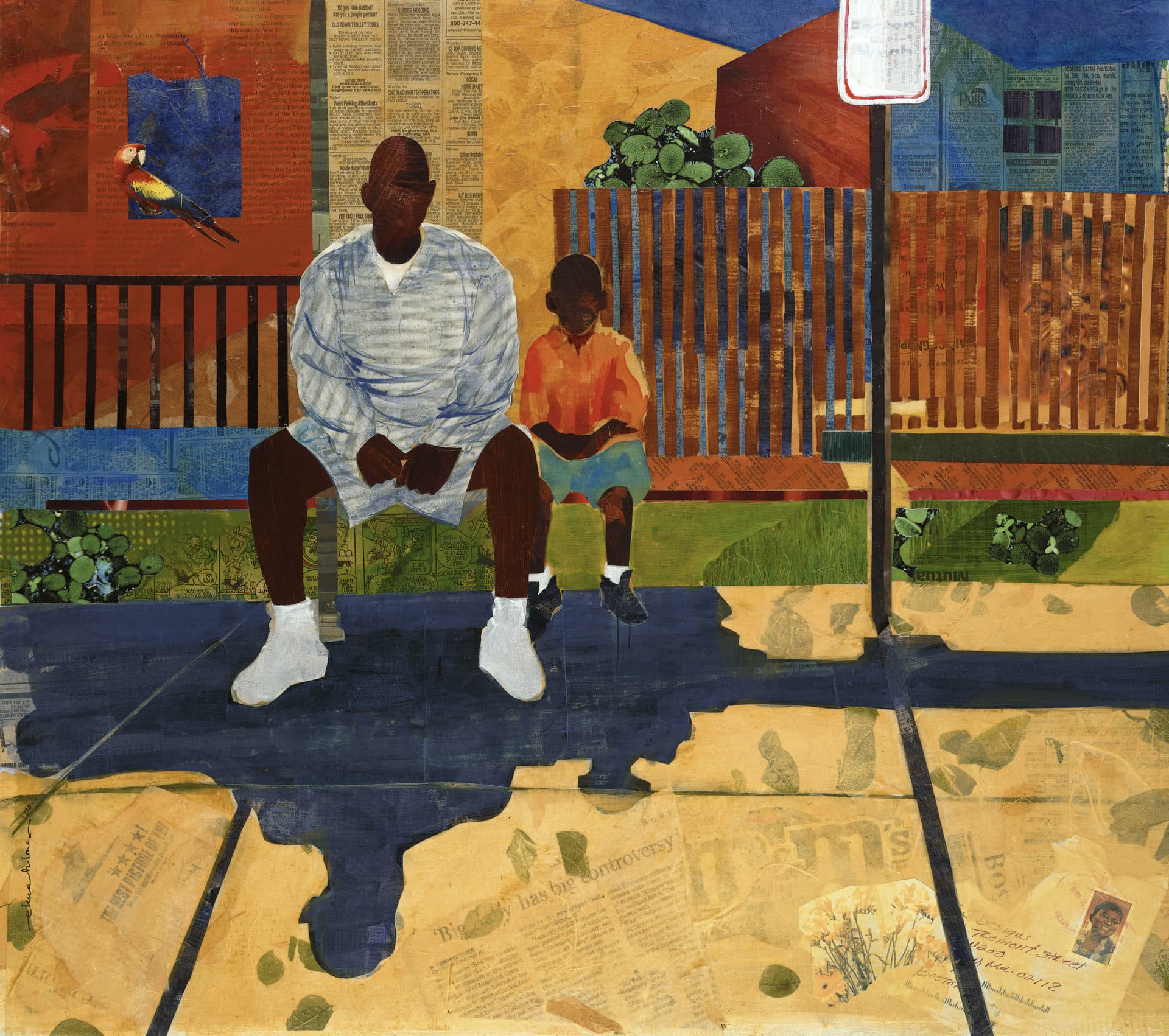 "Matter of Time" (2006) by Ekua Holmes. (Courtesy Museum of Fine Arts, Boston)