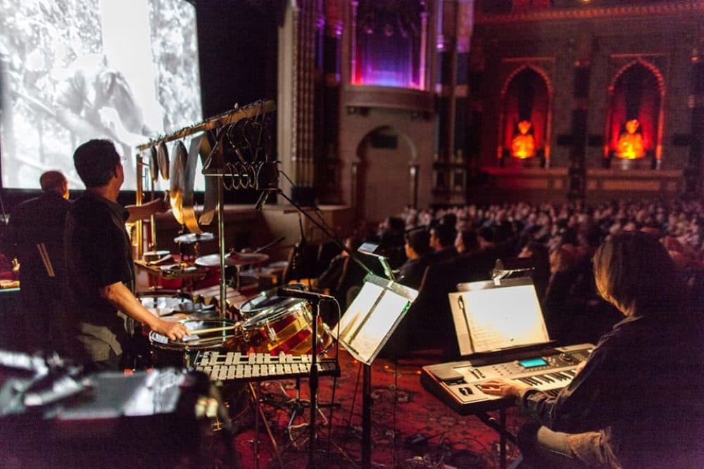 The Alloy Orchestra performing in Milwaukee. (Courtesy)