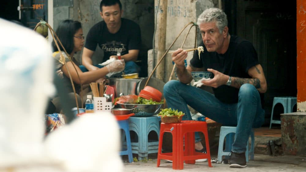 Anthony Bourdain in a still from the documentary "Roadrunner." (Courtesy CNN/Focus Features)