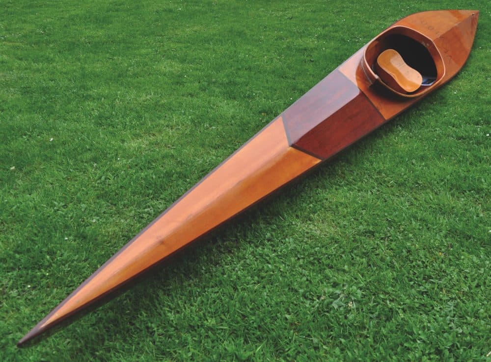 Kayak used by Rolf Peterson of Sweden to win a gold medal at the 1964 Tokyo games is expected to sell for $30,000. (Courtesy RR Auction)
