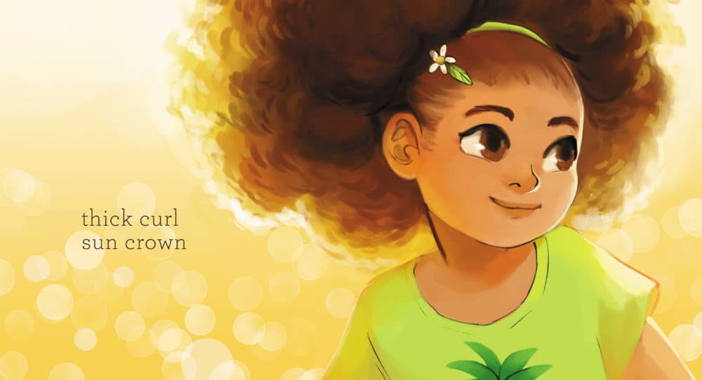 A page from "Curls" (Illustration by Geneva Bowers)