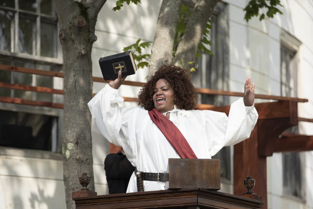 Debra Ann Byrd in "Becoming Othello: A Black Girl's Journey" at Shakespeare & Company. (Courtesy Christina Lane)