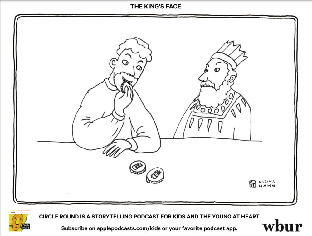 ("The King's Face" by Sabina Hahn)