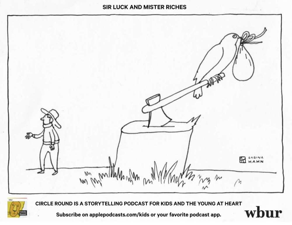 ("Sir Luck and Mister Riches" by Sabina Hahn)