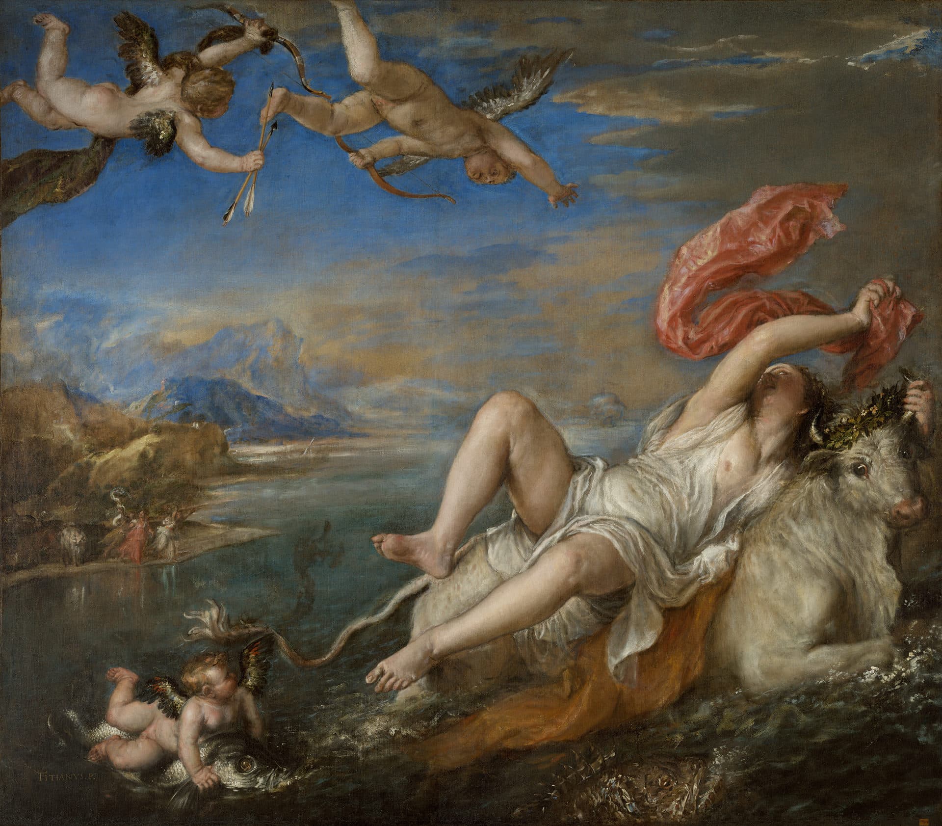 "The Rape of Europa," painted by Titian between 1560 and 1562. (Courtesy Isabella Stewart Gardner Museum)
