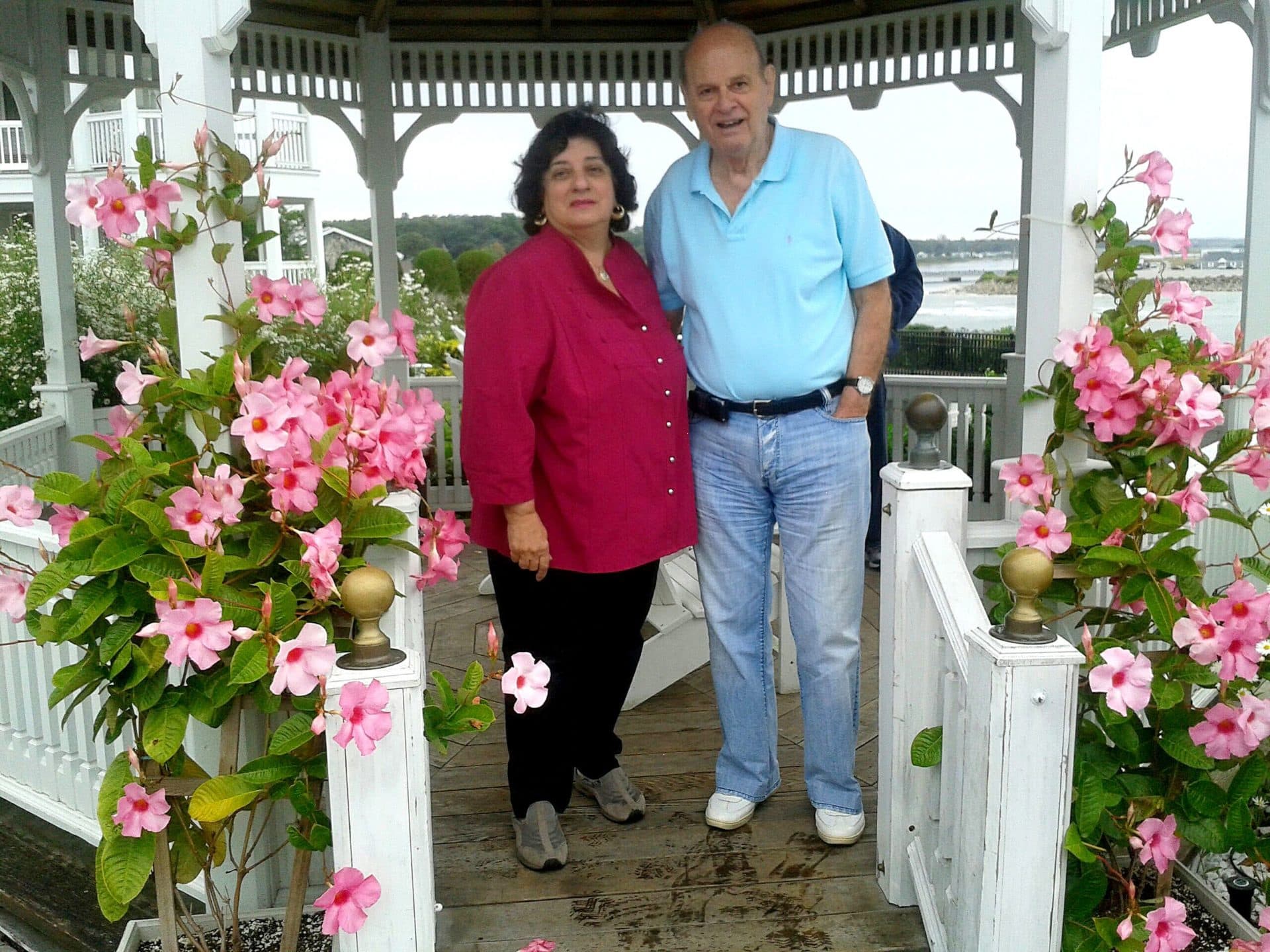 Stella and Nick Kazantzas in Ogunquit in November 2010. (Courtesy Stella Kazantzas)