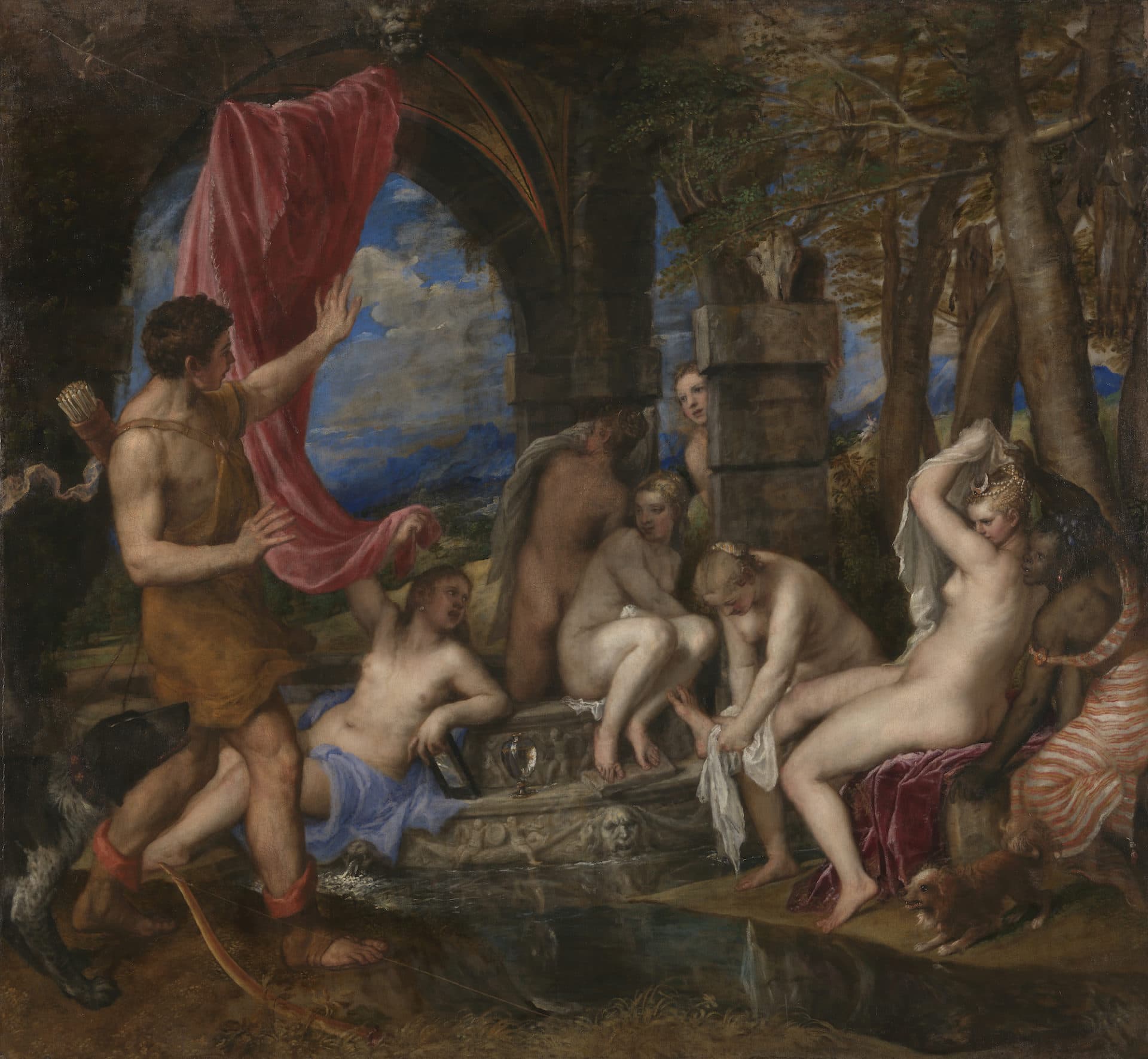 "Diana and Actaeon" painted by Titian between 1556 and 1559. (Courtesy The National Gallery, London)