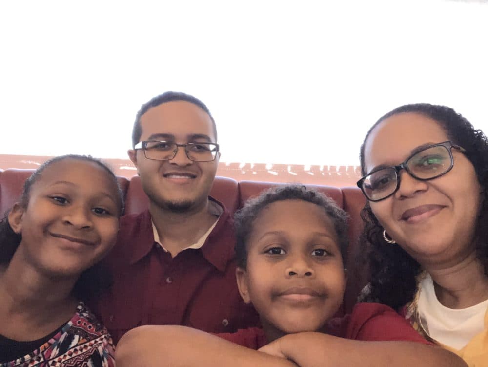 Glenora Romans of Houston and her three kids. (Courtesy of Glenora Romans)