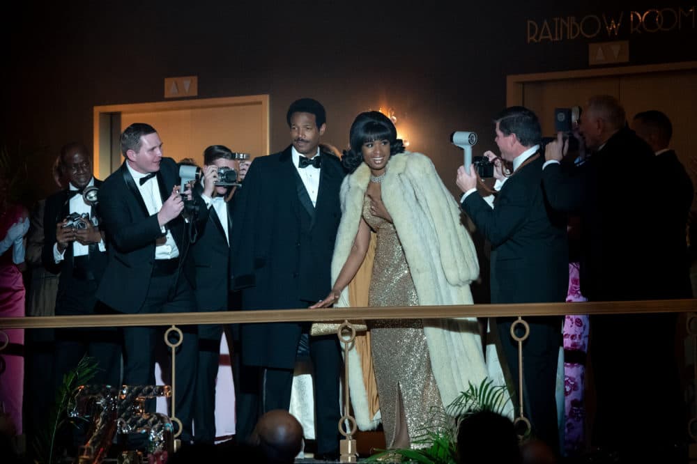 Marlon Wayans (center) stars as Ted White and Jennifer Hudson as Aretha Franklin in "Respect." (Quantrell D. Colbert)