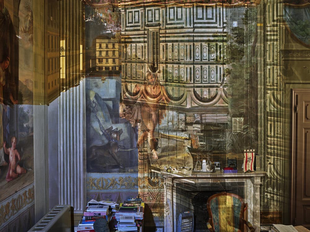 Abelardo Morell, "Camera Obscura: View of the Florence Duomo in Tuscany President’s Office in Palazzo Strozzi, Sacrati, Italy," 2017. (Courtesy Fitchburg Art Museum)