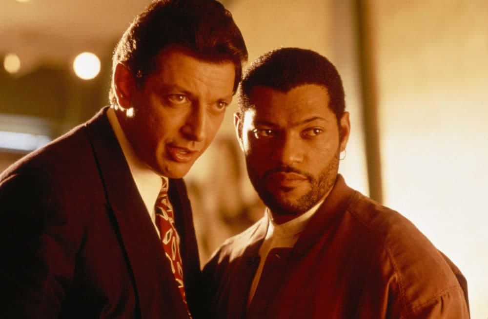 Jeff Goldblum and Laurence Fishburne in "Deep coverage." (Courtesy of the Brattle Theater)