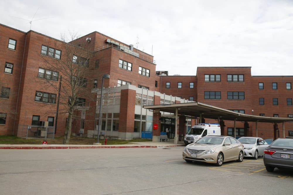 Edith Nourse Rogers Memorial Veterans Hospital, or the Bedford VA Hospital in Bedford, is pictured on April 14, 2020. (Matthew J. Lee/The Boston Globe via Getty Images)