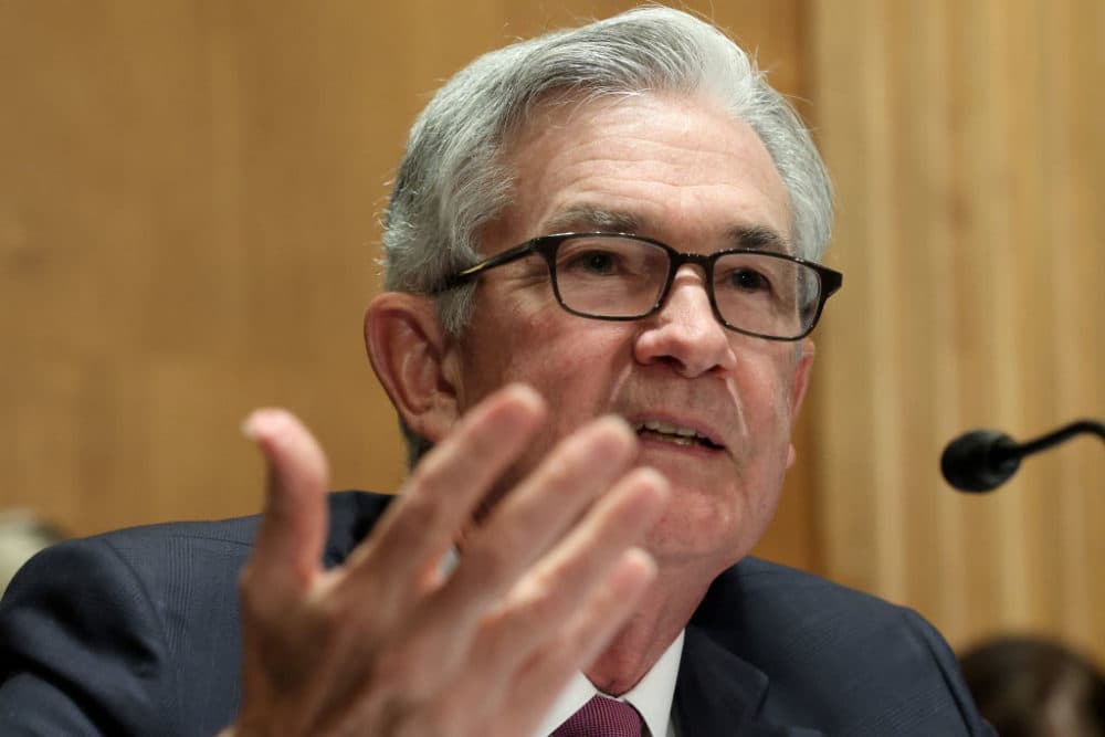 Federal Reserve Board Chairman Jerome Powell testifies before the Senate Banking, Housing and Urban Affairs Committee July 15, 2021 in Washington, DC. (Win McNamee/Getty Images)