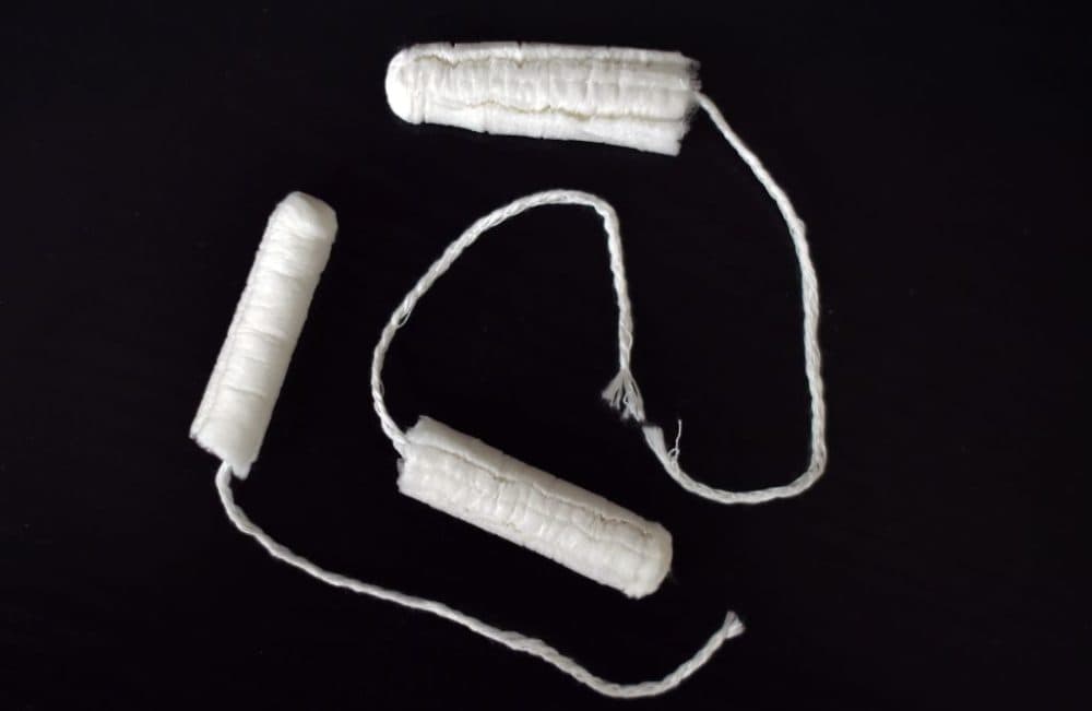 A picture taken in Nantes on February 24, 2016 shows tampons.
(Loic Venance/Getty Images)