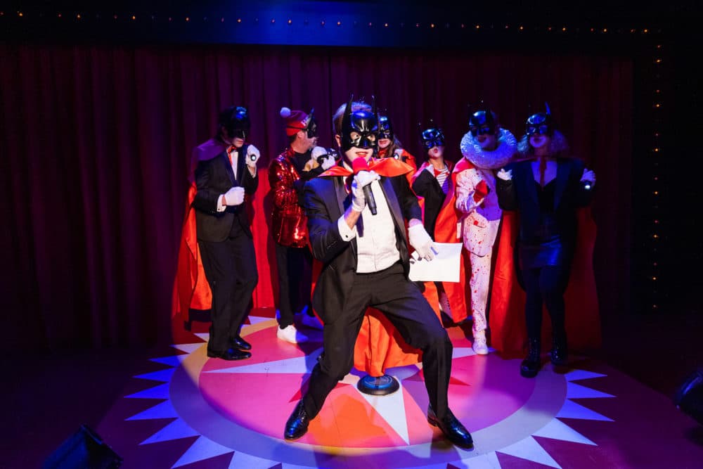 Peter Walsh and ensemble in Actors' Shakespeare Project's "The Merchant of Venice." (Courtesy Nile Scott Studios)