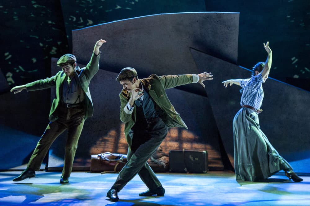 Diego Luis Cortes, Caleb Marshall-Villarreal and Gabriella Enriquez in Barrington Stage Company's "A Crossing: A Dance Musical." (Courtesy Daniel Rader)
