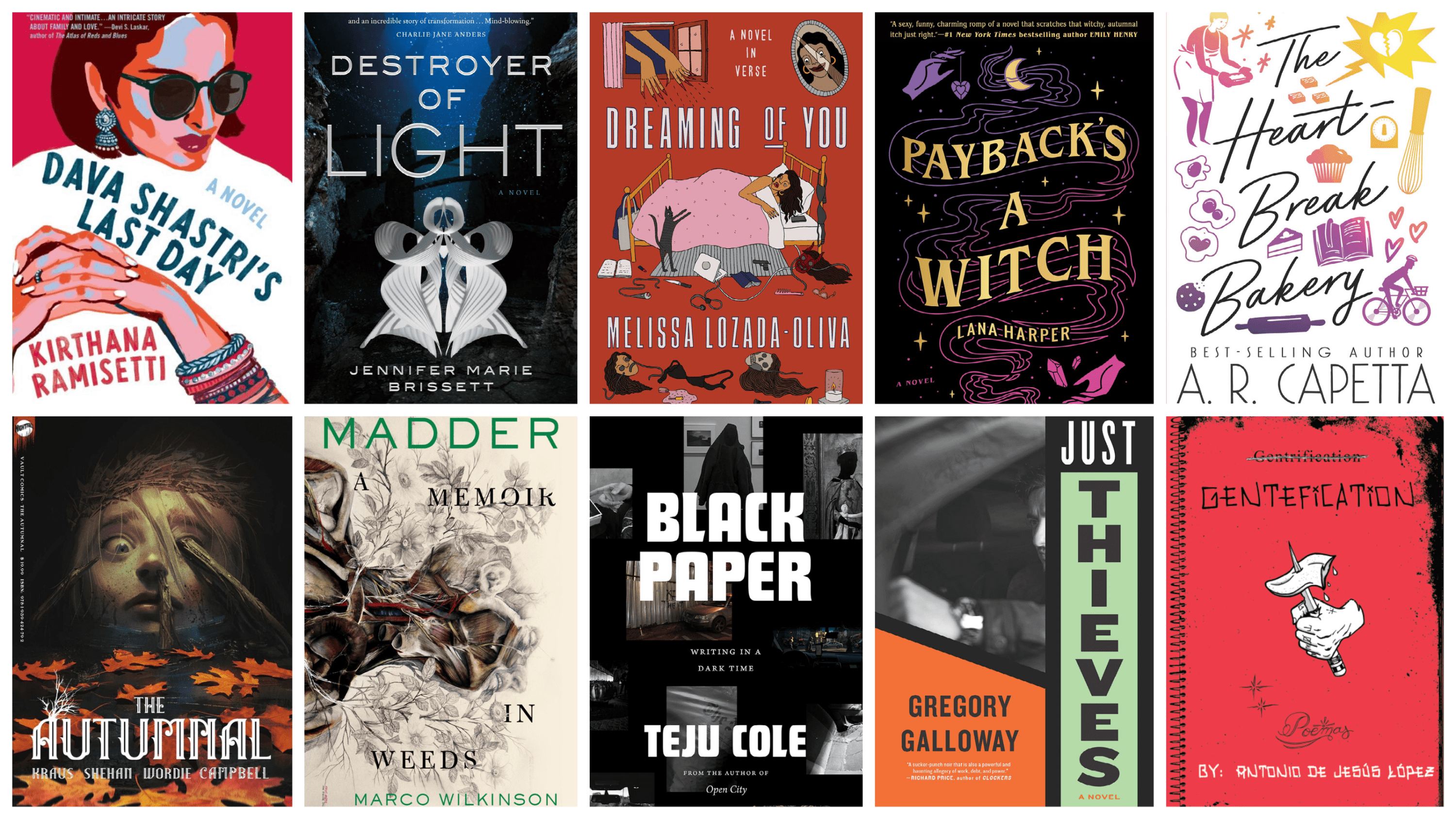 Literature writer Katherine Ouellette selects the 10 books to read this fall. (Courtesy the publishers)