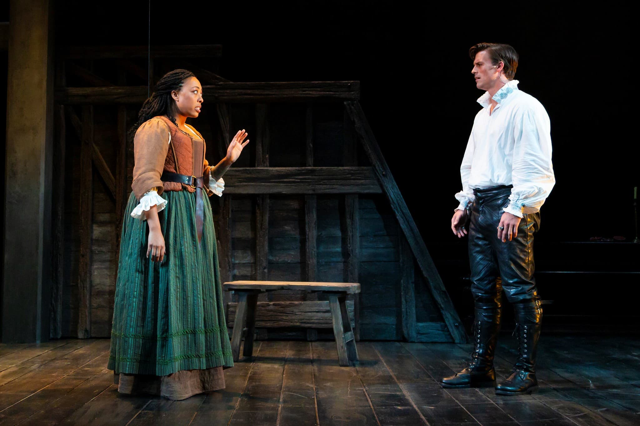 Lynsday Allyn Cox and Michael Underhill in the Huntington’s production of "Witch." (Courtesy T Charles Erickson)