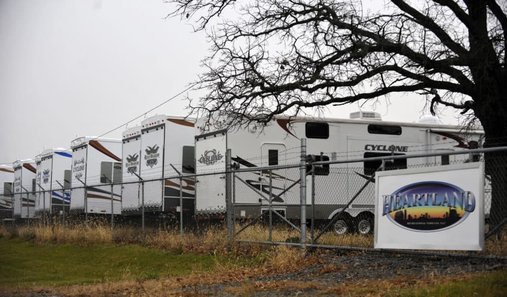 Nov. 18, 2009: Recreational vehicles are ready sales at International RV World in Elkhart, Ind. (Joe Raymond/AP)
