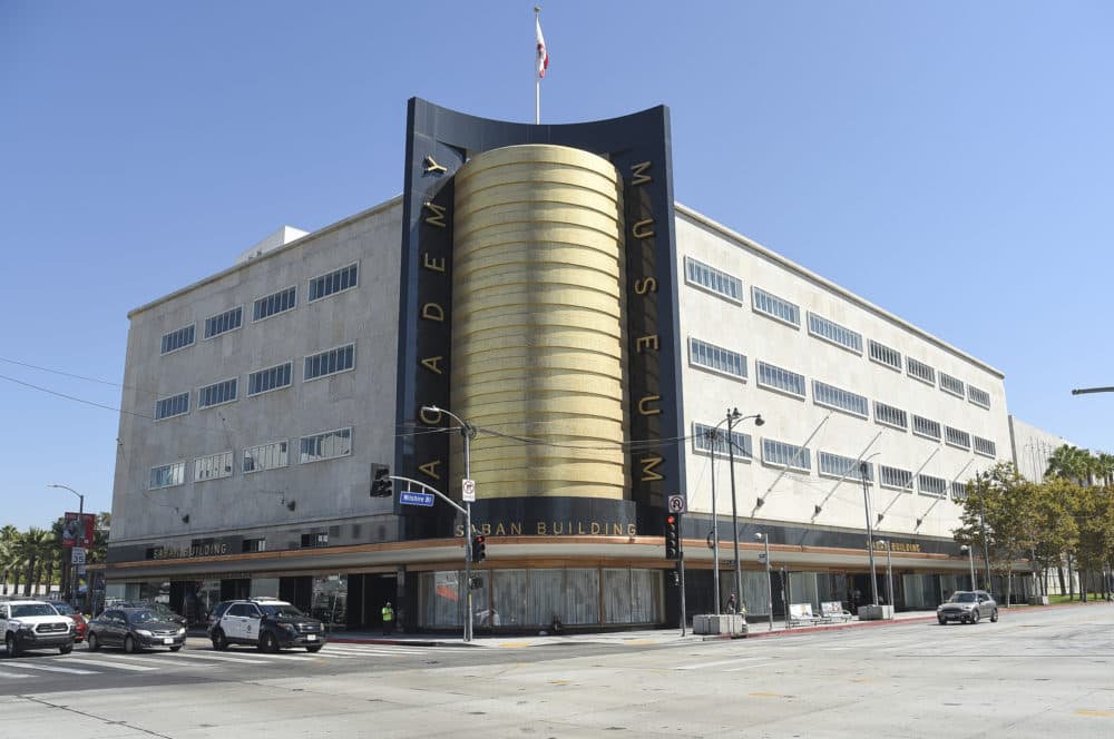 The exterior of the Academy Museum of Motion Pictures appears on Sept. 21, 2021, in Los Angeles. (Richard Shotwell/Invision/AP/File)
