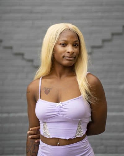 Dasani Coates poses for a portrait in the Crown Heights neighborhood of Brooklyn on Sept. 14, 2021. (Ruth Fremson/ The New York Times)