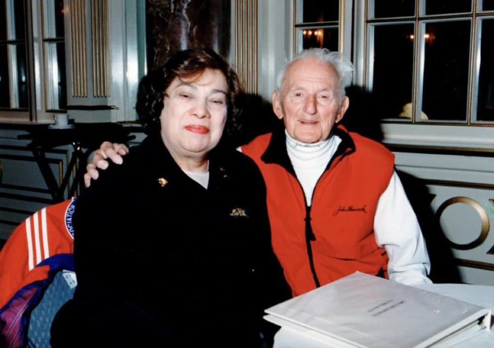 Gloria Ratti and John A. Kelly. (Courtesy Boston Athletic Association)
