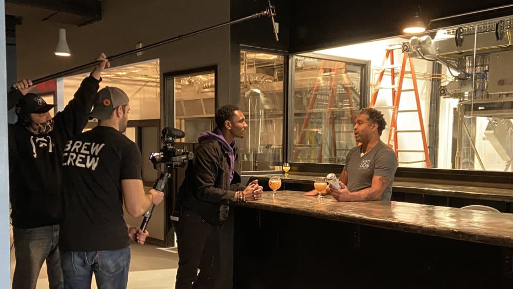 Knight filmed the pilot episode at White Lion Brewing in Springfield. (Courtesy Massachusetts Brewers Guild)