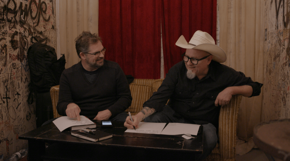 Dana Gould (left) and Bobcat Goldthwait in "Joy Ride." (Courtesy Gravitas Ventures)