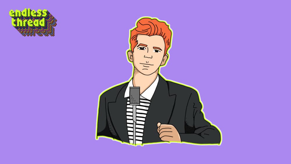 Rickroll (Drawn with Rickrolls) | Sticker