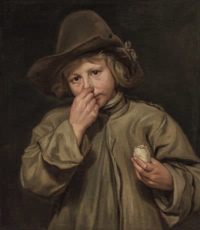 Michaelina Wautier, "Smell (the five senses)," 1650. (Courtesy Museum of Fine Arts, Boston)