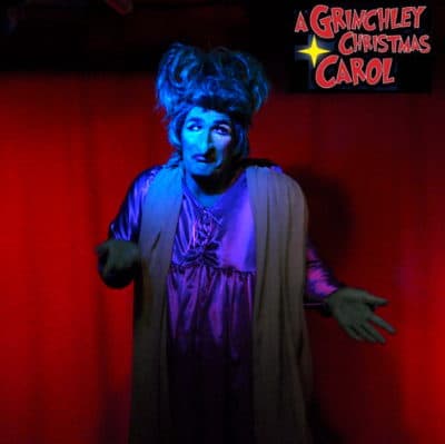 Ryan Landry as Mrs. Grinchley in "A Grinchley Christmas Carol." (Courtesy Michael von Redlich)