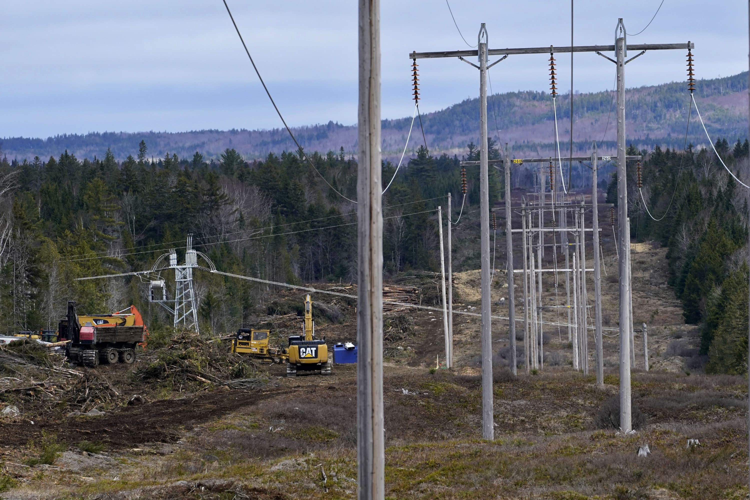 Company Stops Work On 1b Transmission Line After Maine Vote Wbur News