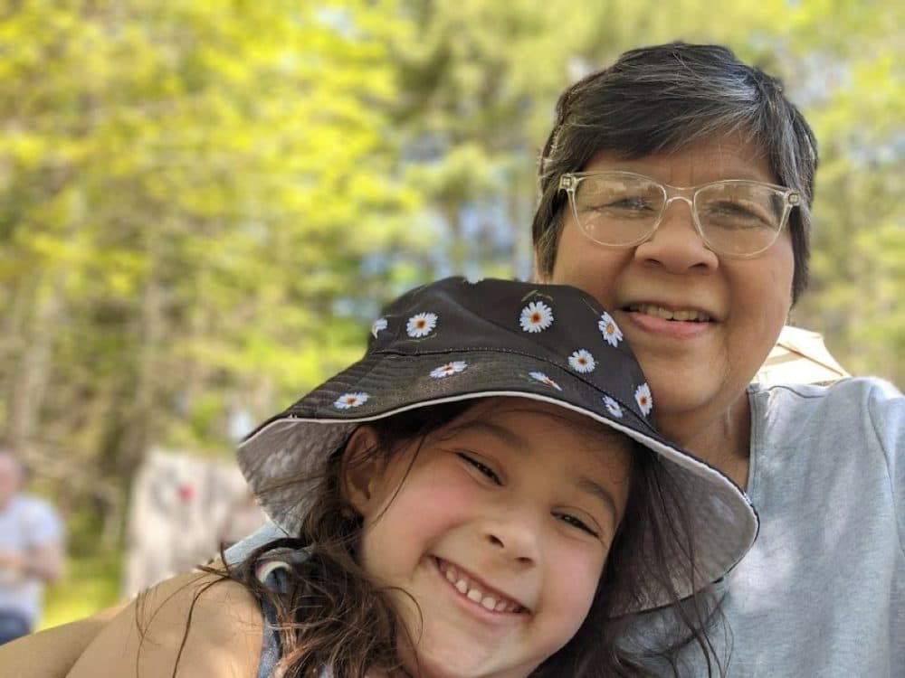 The author, Grace Segran, and her granddaughter, Ella, after Grace's second chemo cycle. (Courtesy Grace Segran)