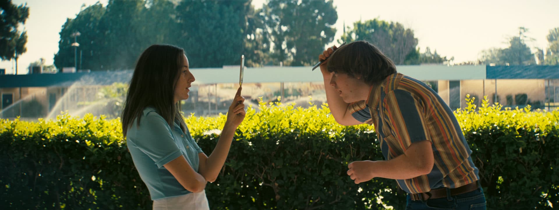 Alana Haim and Cooper Hoffman in "Licorice Pizza." (Courtesy Metro-Goldwyn-Mayer Pictures Inc.)