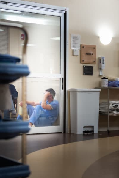 A pause in the battle against COVID at Monadnock Community Hospital. (Courtesy Monadnock Community Hospital)