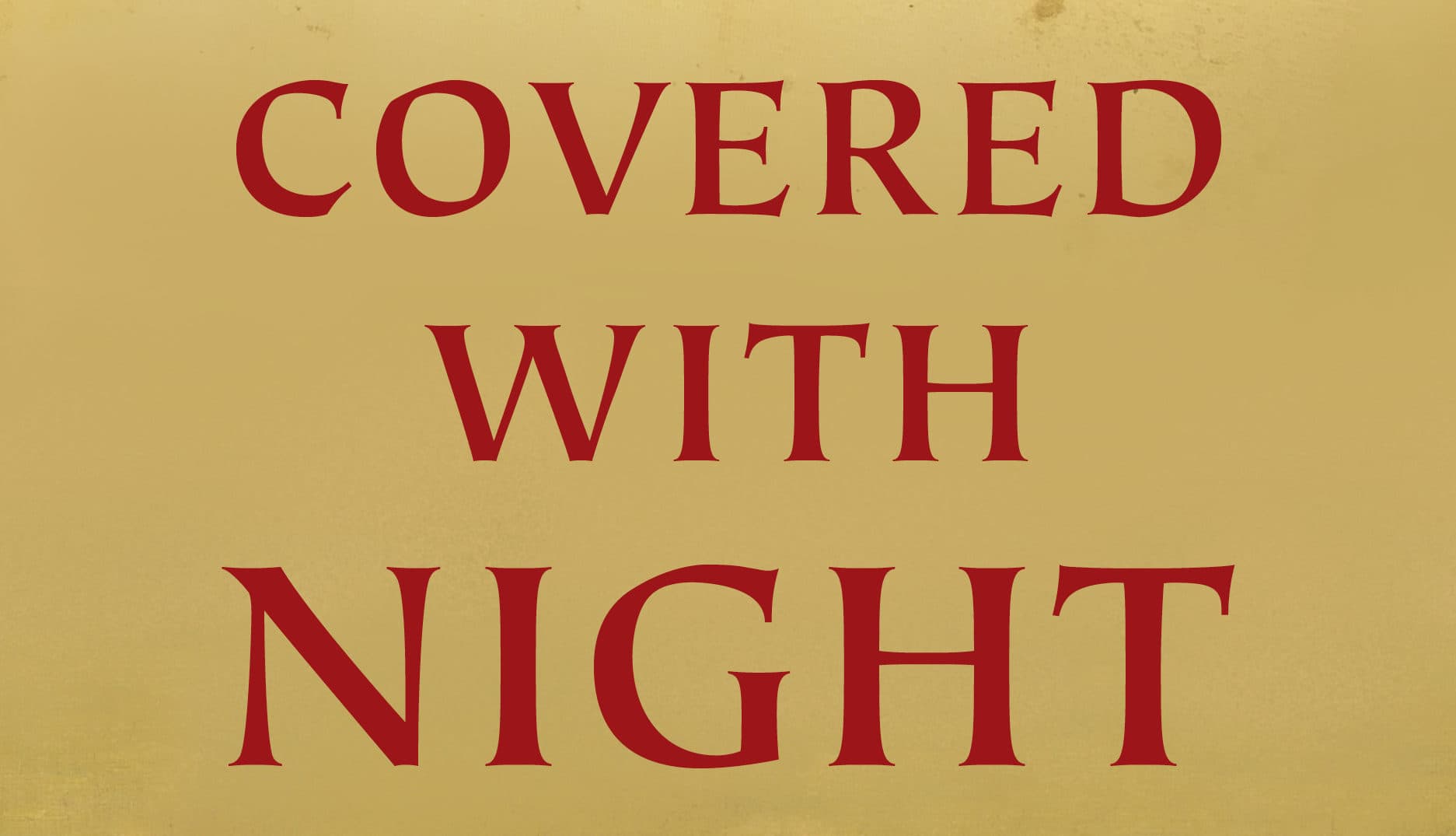 book review covered with night