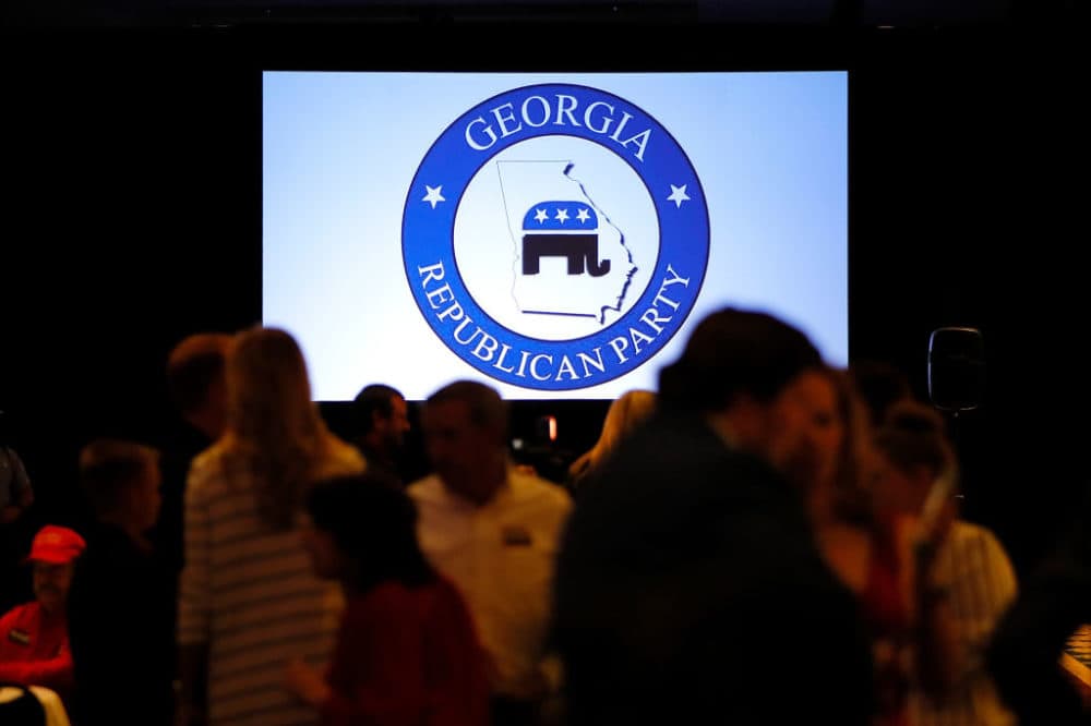 A view of the election might event for Republican gubernatorial candidate Brian Kemp at the Classic Center on November 6, 2018, in Athens, Georgia. (Kevin C. Cox/Getty Images)