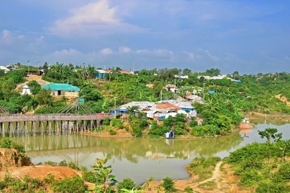 A general view of Rohingya refugee camp is pictured at Kutupalong in Ukhia on Oct. 7, 2021. (Munir Uz Zaman/AFP/Getty Images)