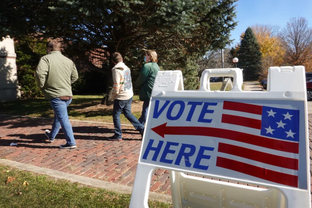 Residents vote at the Beloit Historical Society on Nov. 3, 2020, in Beloit, Wisconsin. (Scott Olson/Getty Images)