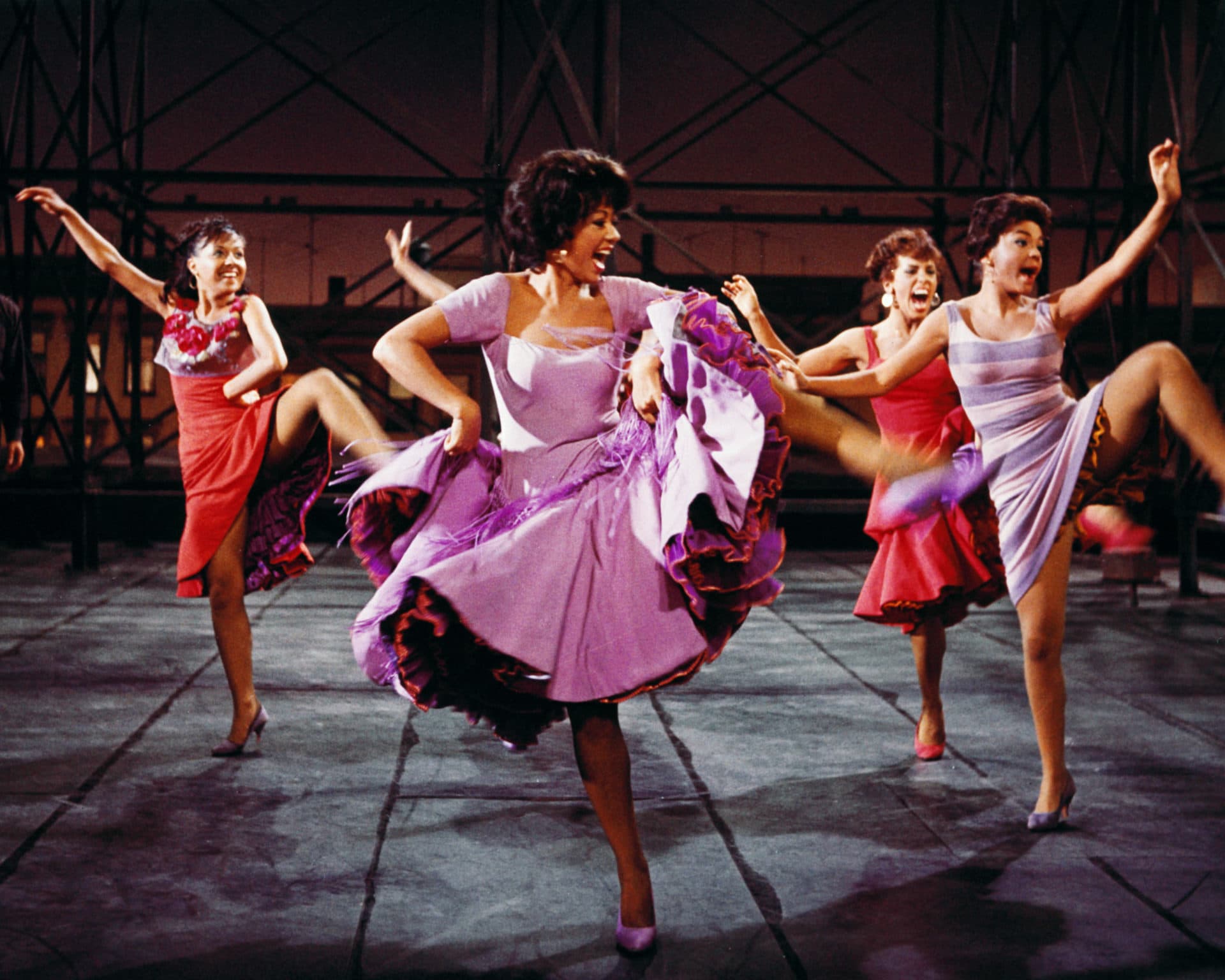 Rita Moreno (center) dancing in a still from the 1961 version of "West Side Story." (Silver Screen Collection/Getty Images)