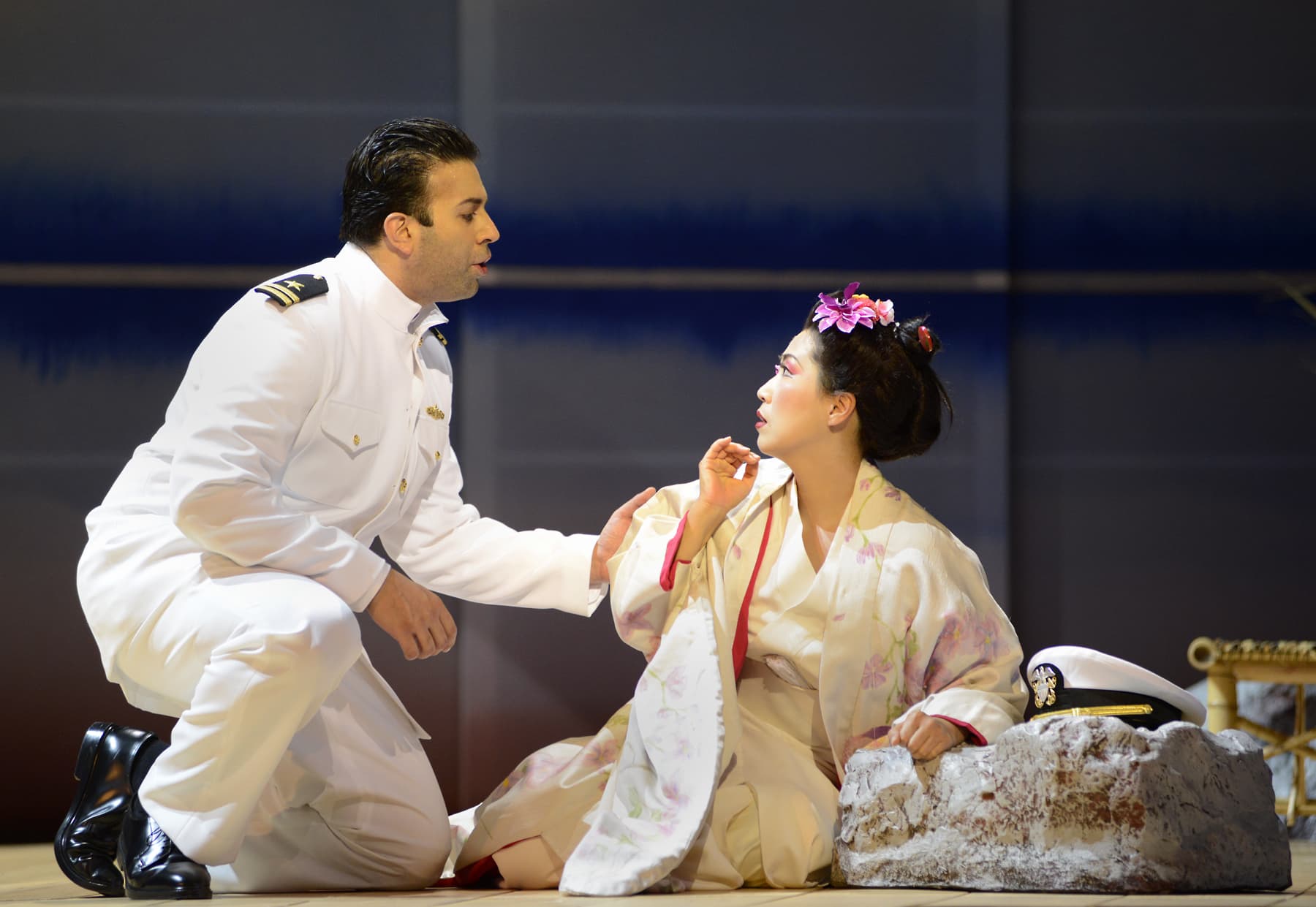 Dinyar Vania and Yunah Lee in a 2012 production of "Madama Butterfly" from Boston Lyric Opera. (Courtesy Eric Antoniou)
