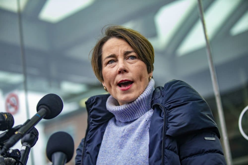 Massachusetts Attorney General Maura Healey. Her office launched an investigation into the Danvers school district. (Jesse Costa/WBUR)