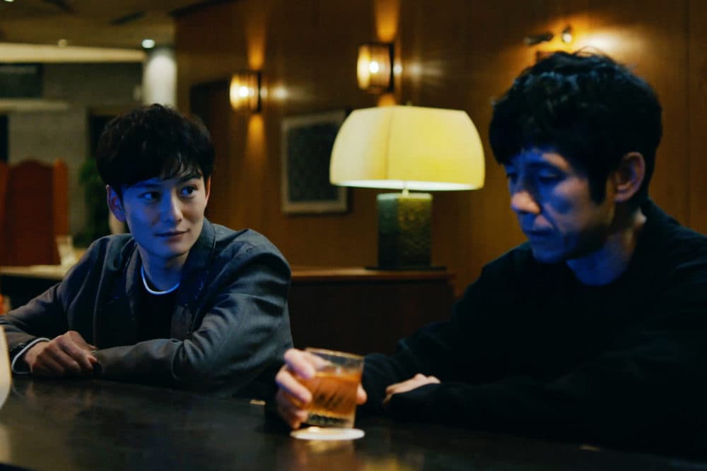 Masaki Okada (left) and Hidetoshi Nishijima in Ryûsuke Hamaguchi's "Drive My Car." (Courtesy Janus Films)