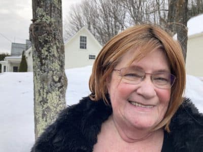 Wilson Bentley's great-grandniece Sue Richardson. (Andrea Shea/WBUR)