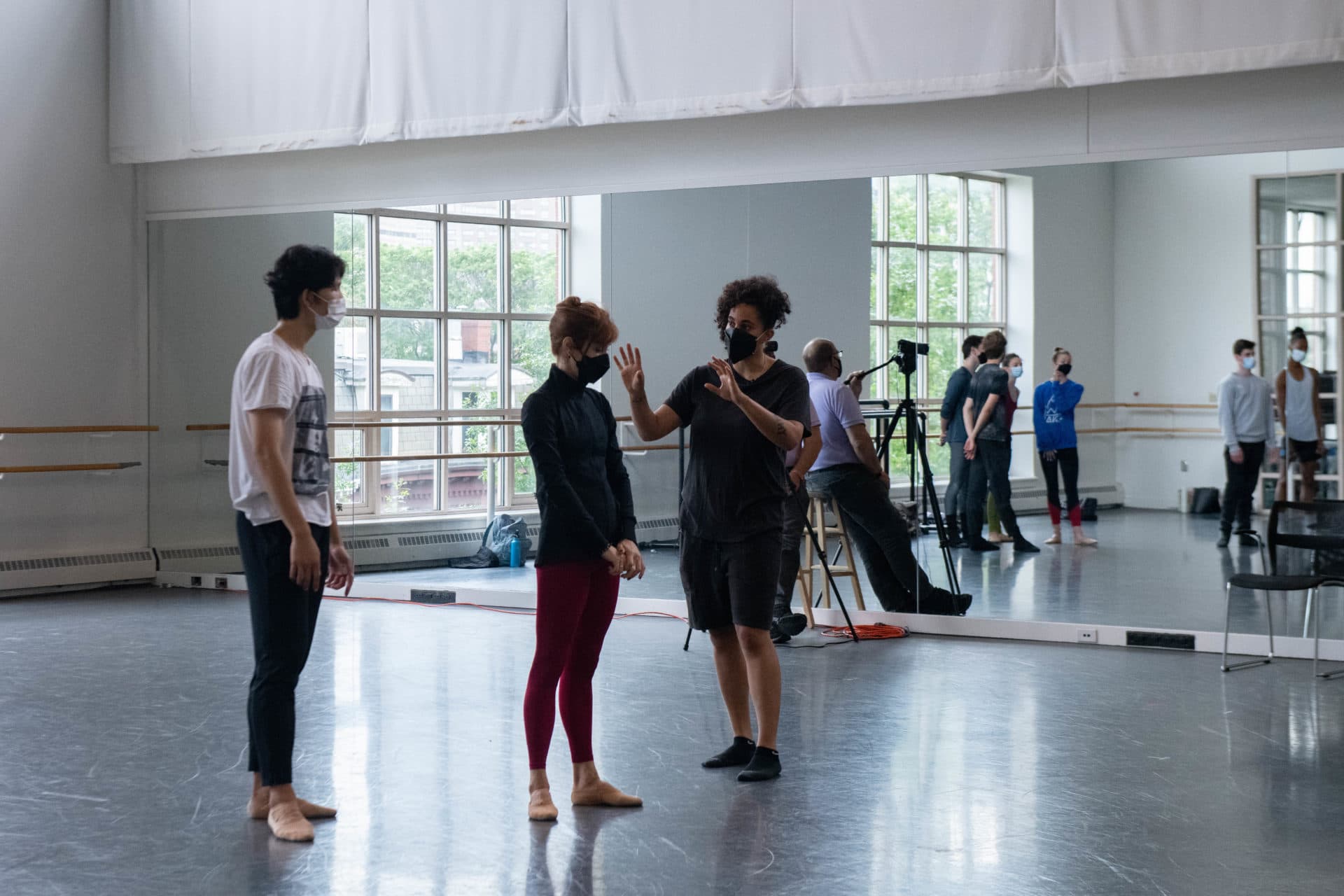 Shantell Martin rehearsing her play "kites" for "Choreographer." (Courtesy of Brooke Trisolini/Boston Ballet)