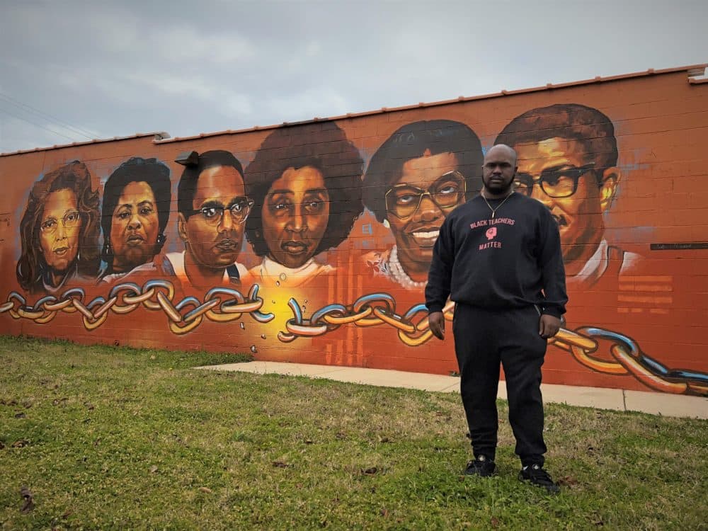 Calvert White, a student at Jackson State University. (Brittany Brown/Gulf States Newsroom)