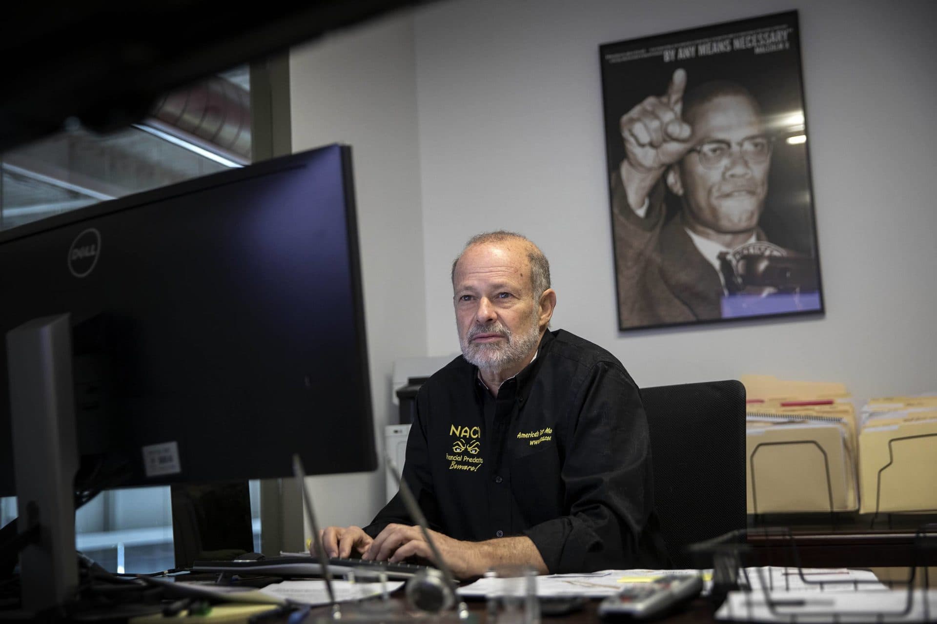 NACA CEO Bruce Marks at the organization's offices in Boston. (Robin Lubbock/WBUR)