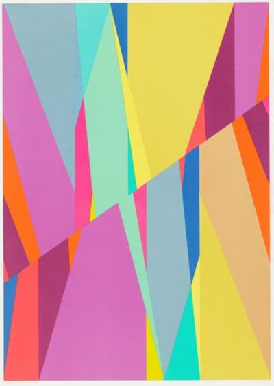 Odili Donald Odita, "Cut," 2016. (Courtesy Harvard Art Museums/Fogg Museum)