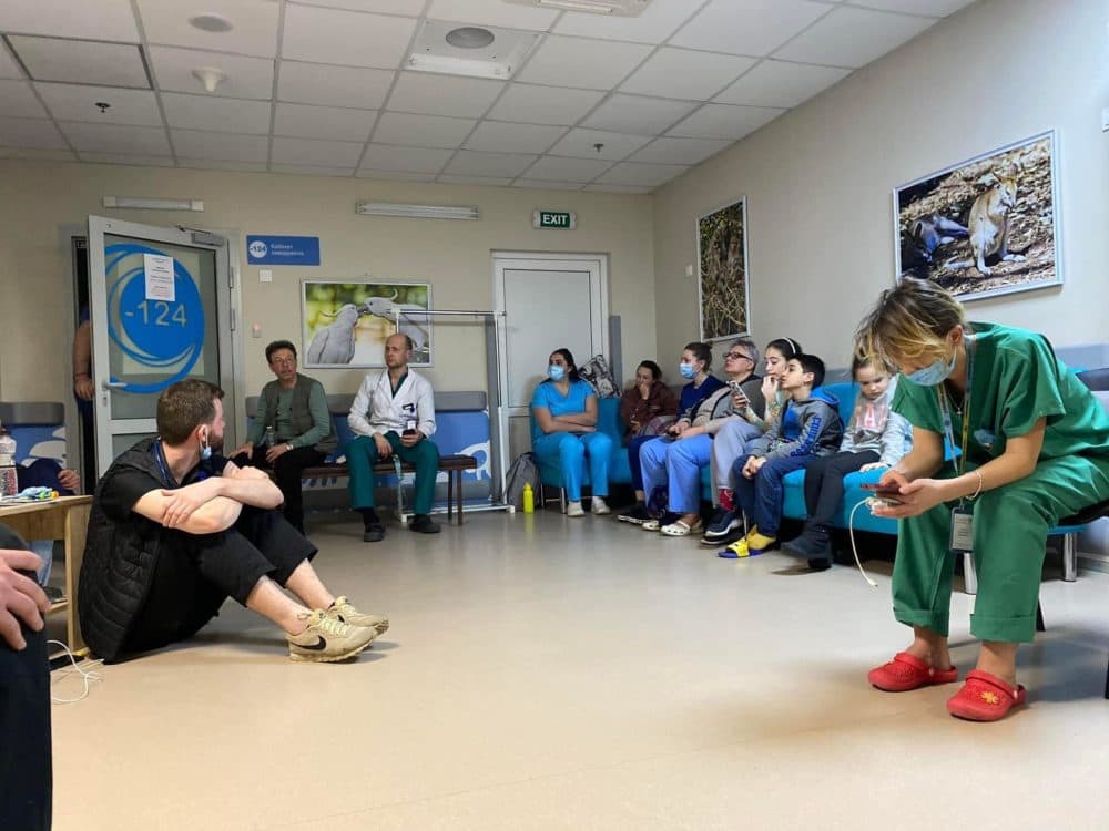 Hospital staff conference to form a plan. (Courtesy of Oleg Godik)