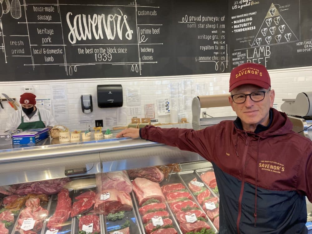 Ron Savenor and his father were close with Child, who shopped at their store. (WBUR/Andrea Shea)